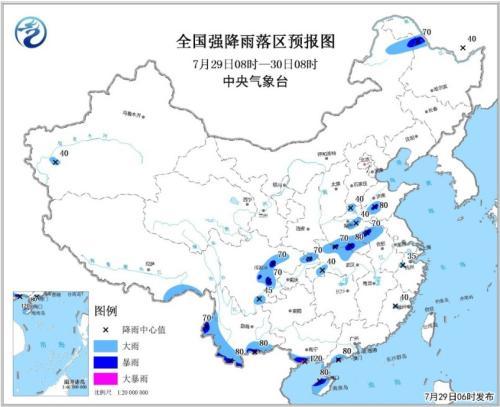 云南和华东地区等地有强降水 南方地区高温持续